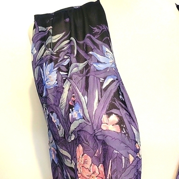 Vintage Carnaby Street London 1970s Irvine Sellars‎ Sheer Duster Robe Kimono - Picture 7 of 11